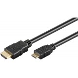 Laidas HDMI - HDMI mini v1.4 (K-K) 5m 4K (30Hz) gold Goobay 